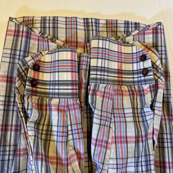 MAKER & COMPANY Mens Shirt Colorful Plaid Button Down Collar Cotton Casual L - Picture 6 of 13